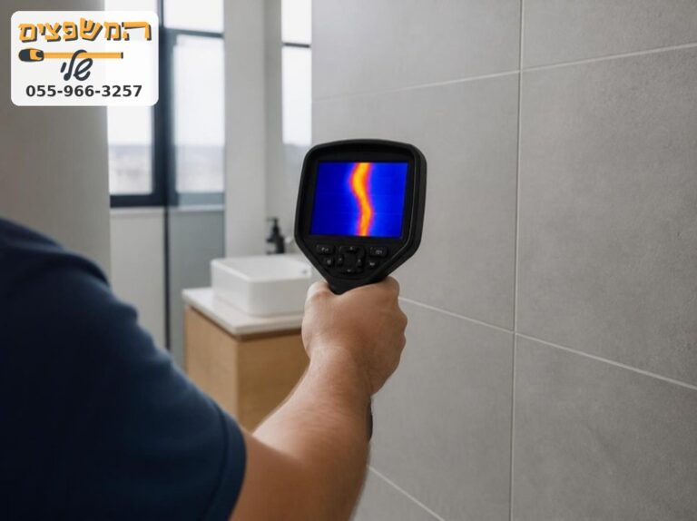 איתור נזילה בקיר בעזרת מצלמה טרמית