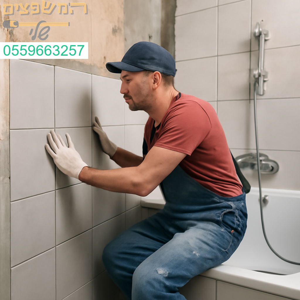 שיפוץ חדר אמבטיה איכותי בקריית ים – עבודה מדויקת, גימור מושלם ותוצאה מרהיבה!