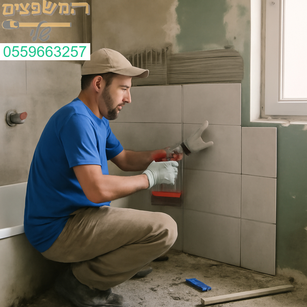 שיפוץ חדר אמבטיה ברמת גימור גבוהה בחיפה – דגש על דיוק, איכות ועיצוב מרהיב.
