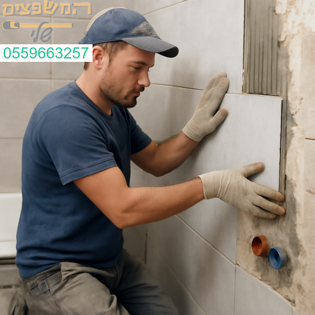 שיפוץ איכותי ומוקפד של חדר אמבטיה באשקלון – עבודה מקצועית עד לפרטים הקטנים. ✅