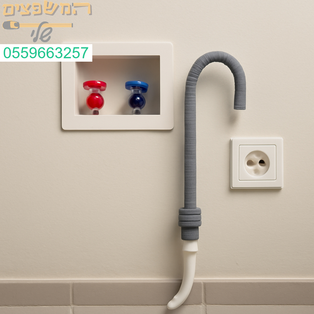הכנה מדויקת ומקצועית לחיבור מכונת כביסה עם חשמל וניקוז מובנים