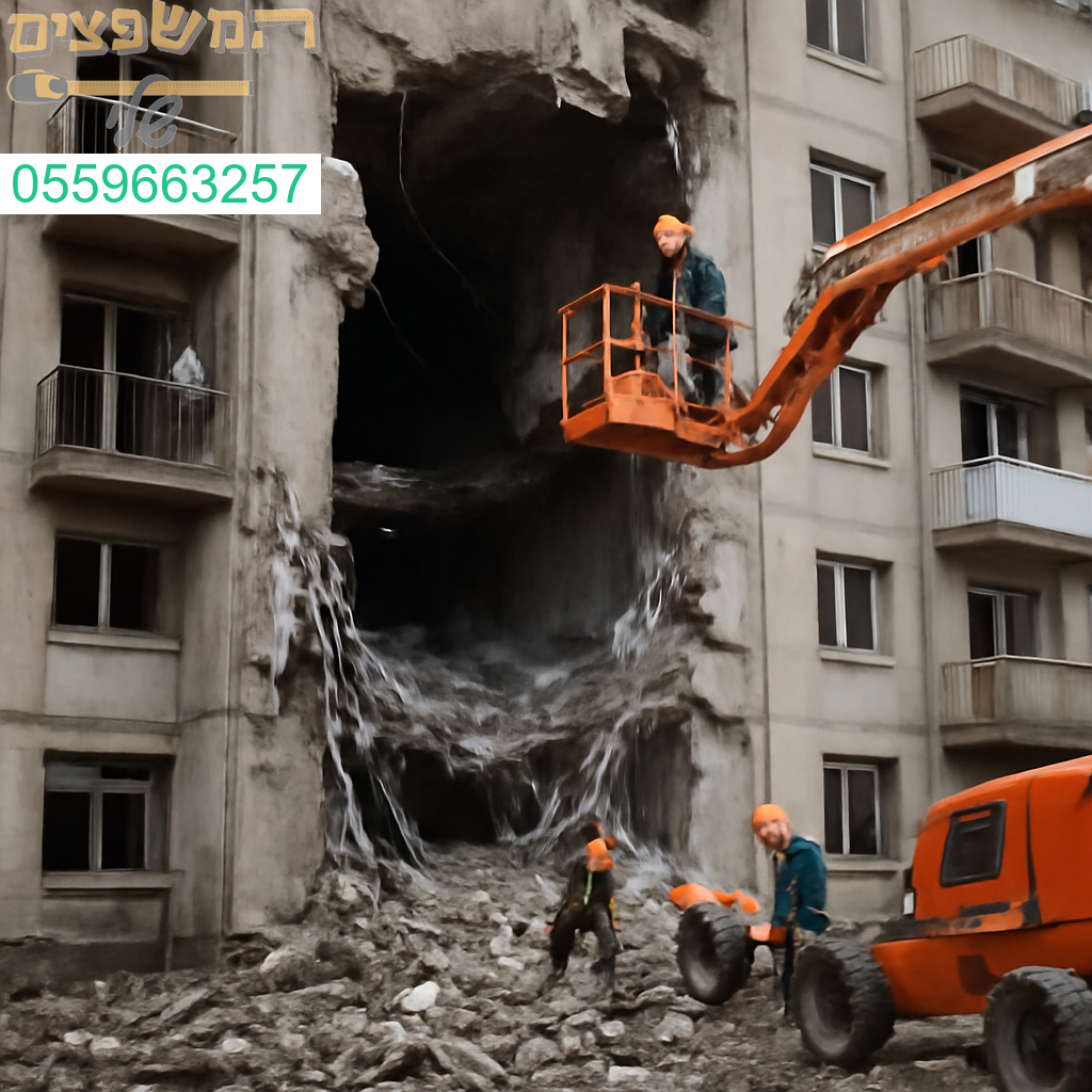 שיקום מקצועי ומהיר של מבנה שנפגע קשות עד החזרת הביטחון והחוזק המבני