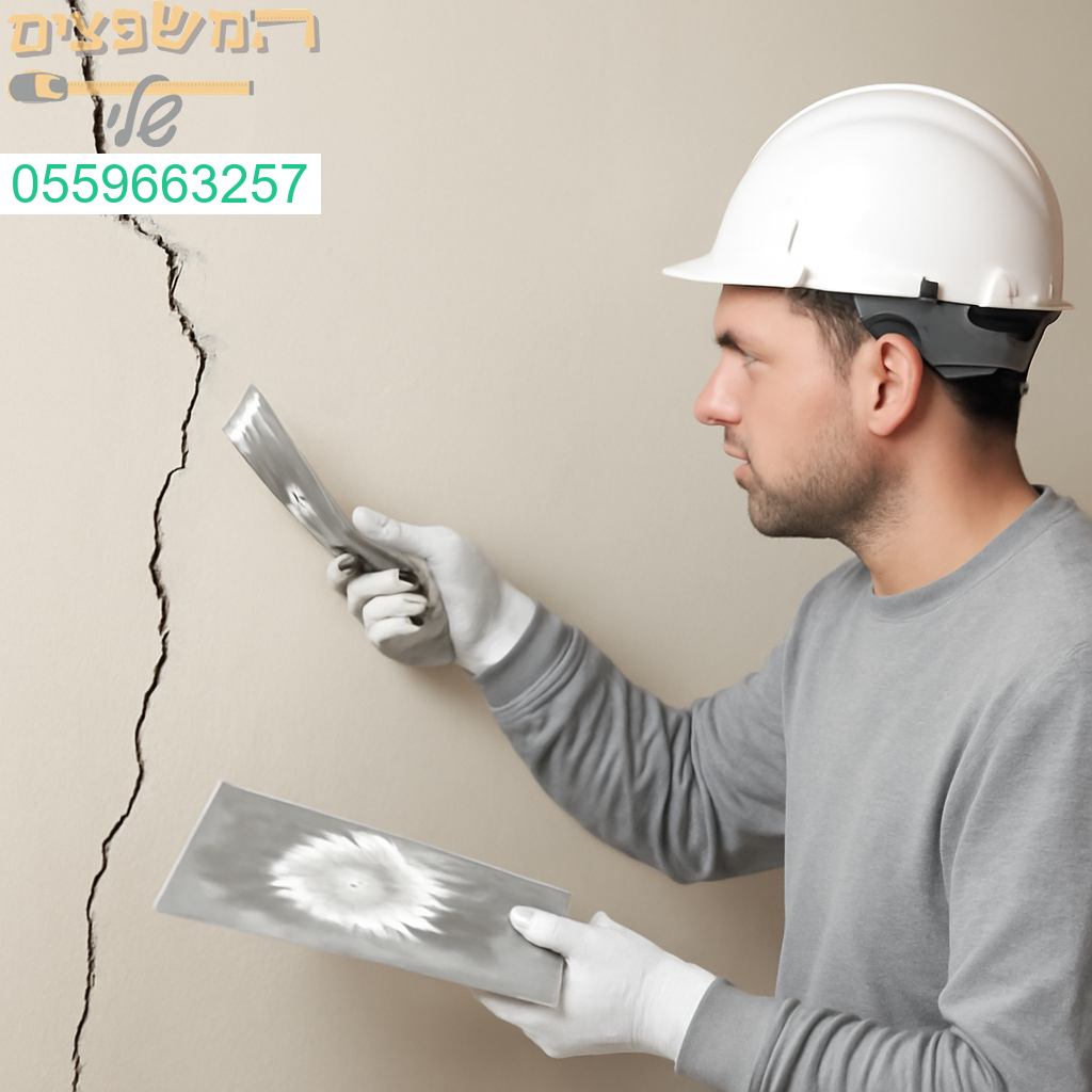 תיקון מקצועי לסדקים בקיר כתוצאה מהדף טיל עם גימור מושלם ועמידות לאורך זמן