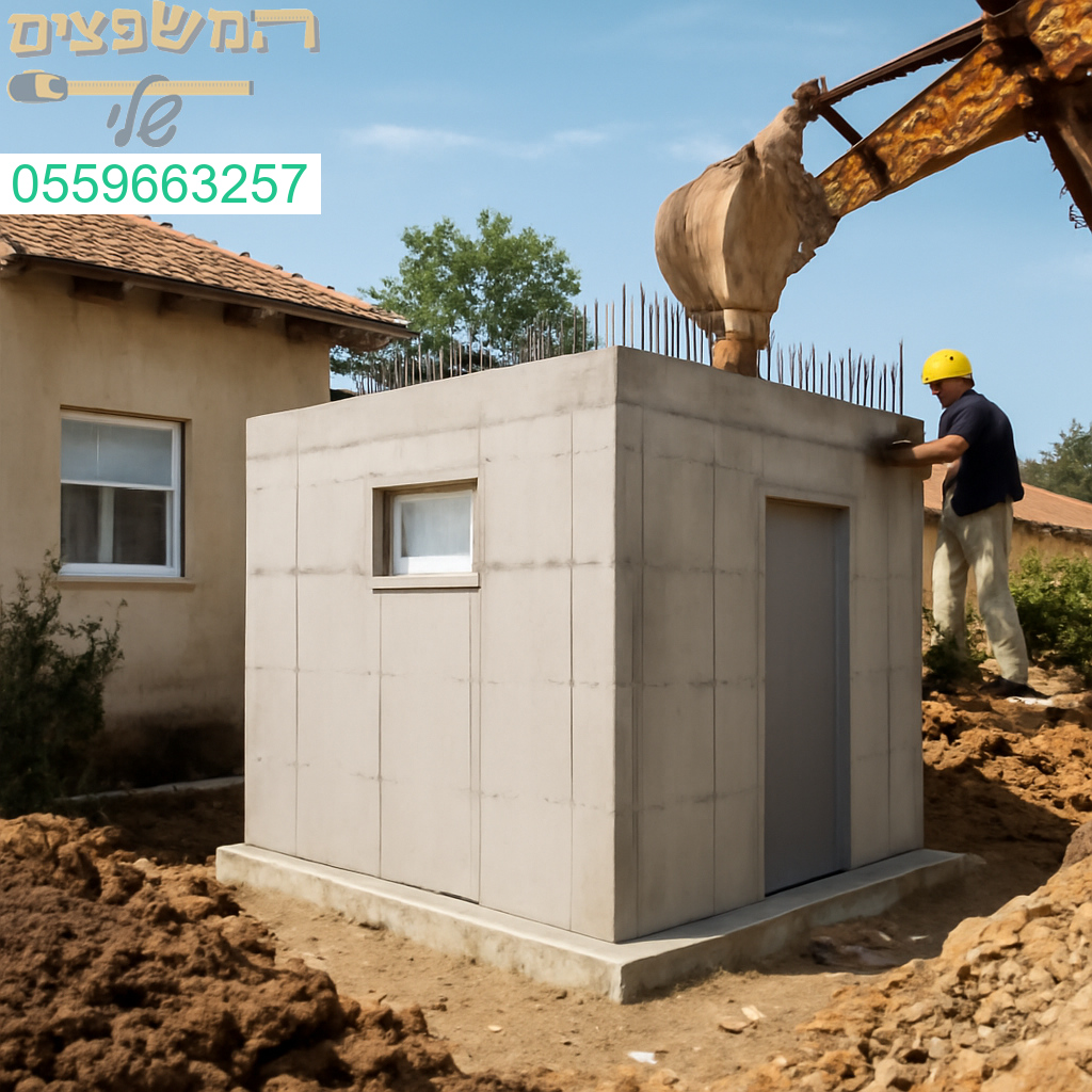 ממ״ד חדש נבנה באיכות גבוהה ודיוק מרבי בבנימינה כחלק מתהליך ביצוע מוקפד ובטיחותי
