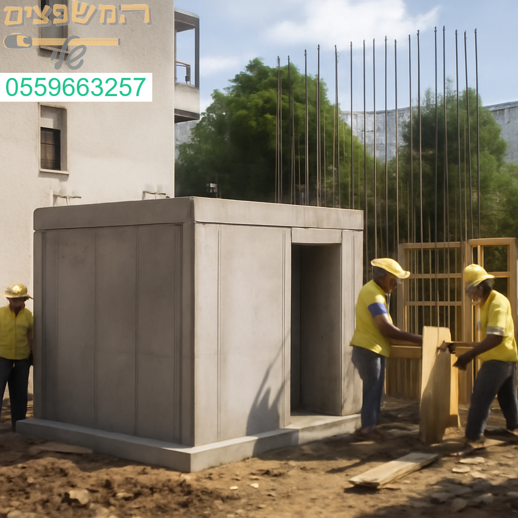 בניית ממד יצוק בגימור מדויק כחלק מפרויקט חיזוק והתחדשות ביבנה