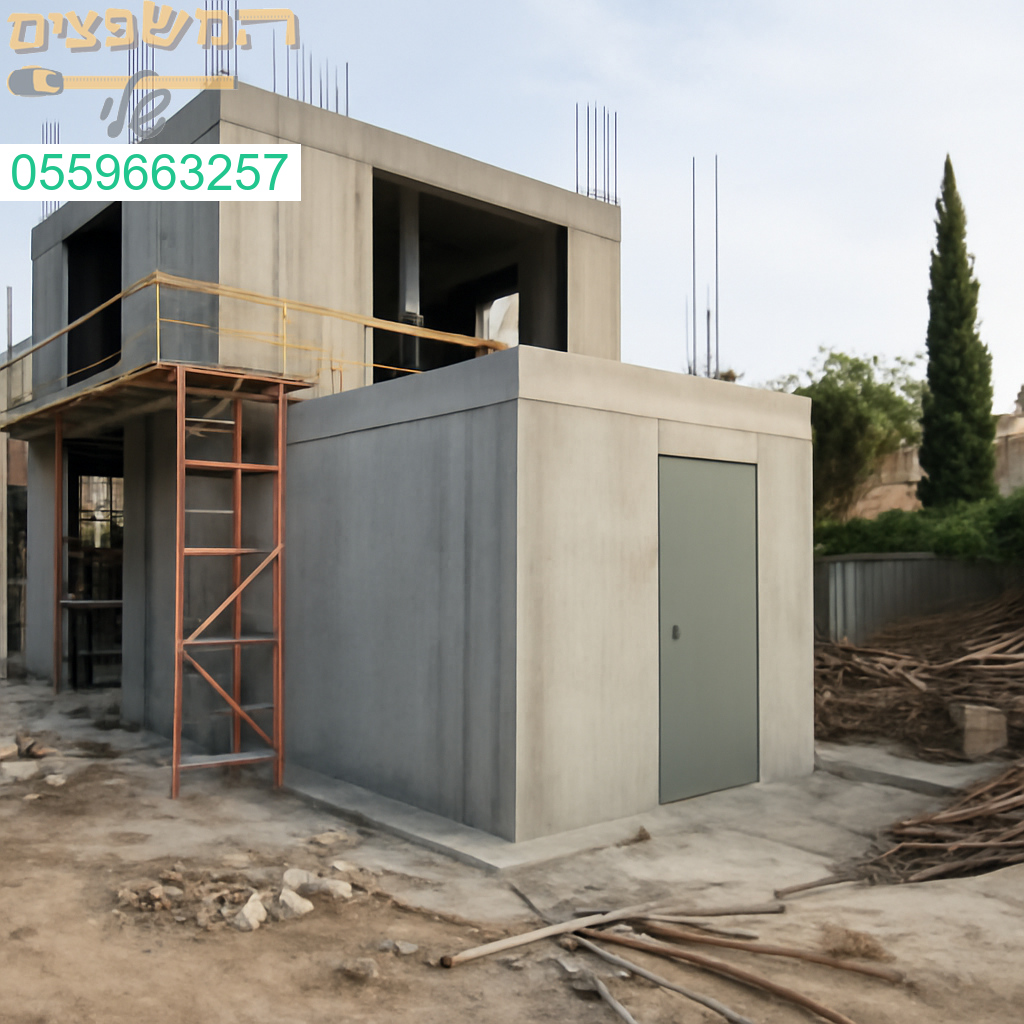 בניית ממד חדיש באבן יהודה ברמת גימור גבוהה בהתאם לתקני הבטיחות המחמירים ביותר