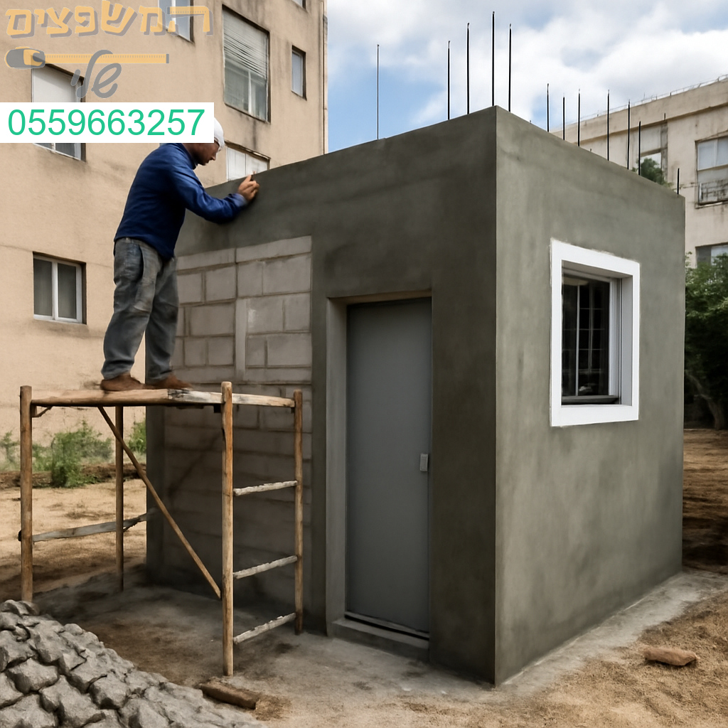 בניה מקצועית ואיכותית של ממד בקריית מוצקין עם הקפדה על כל פרט