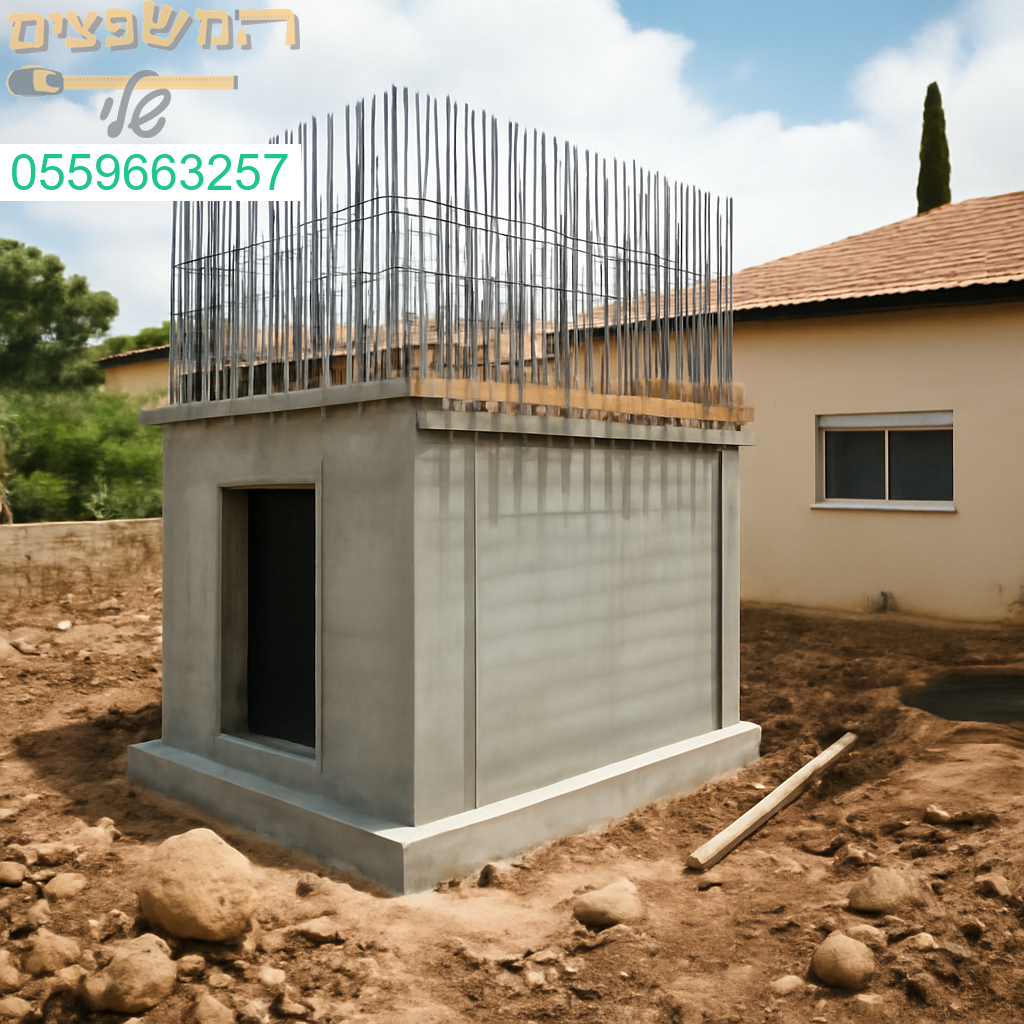 שלב שלד בבניית ממד יצוק ובטיחותי בזיכרון יעקב ברמת גימור גבוהה