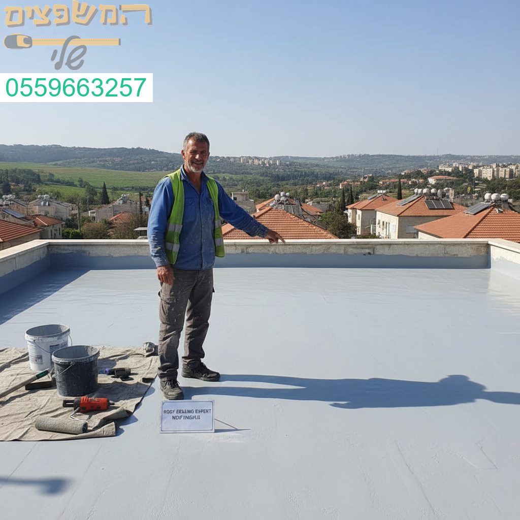 איטום גגות מקצועי ברמה הגבוהה ביותר בלוד גימור מושלם ותוצאה שנשמרת לאורך זמן