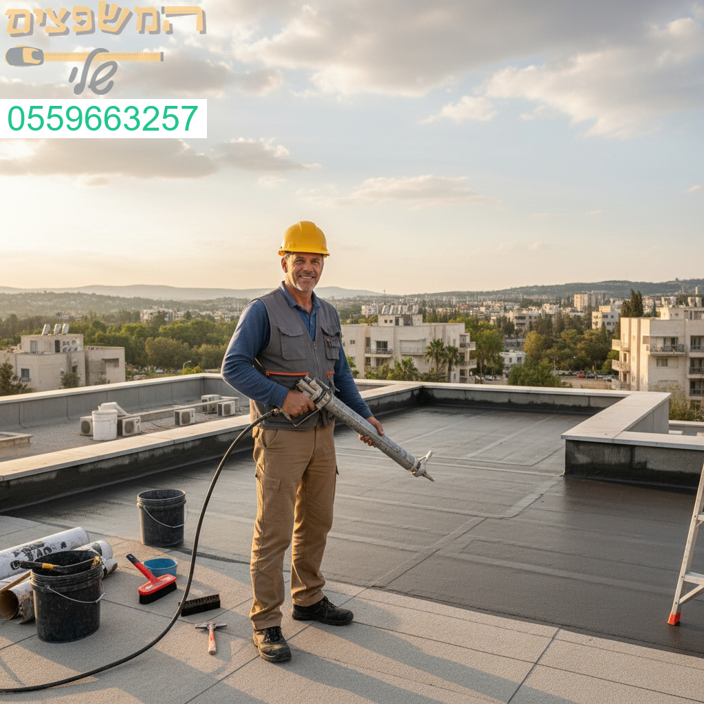 איטום גגות מקצועי בקריית אונו עם גימור מושלם ועמידות לאורך זמן