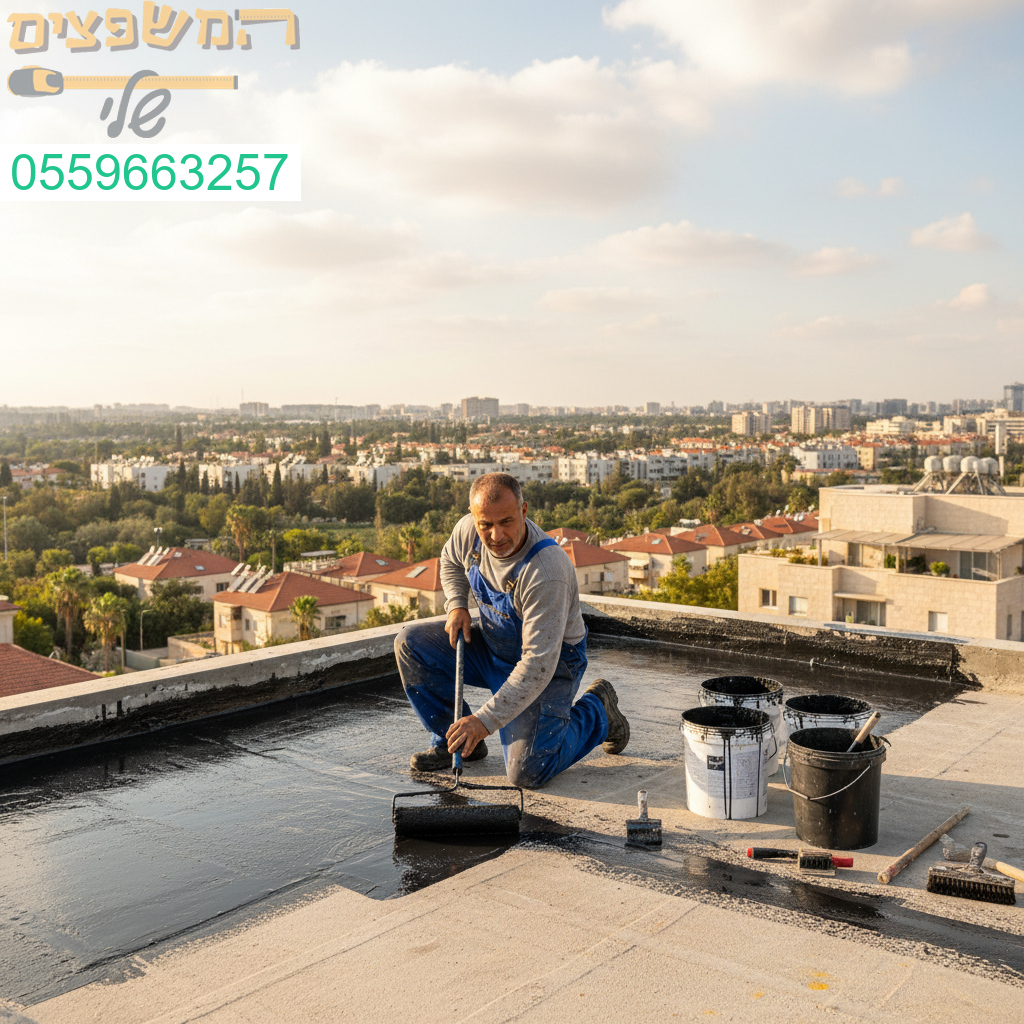 איטום מקצועי ואמין על גגות בקריית אונו עם ביצוע מדויק ותוצאה מושלמת