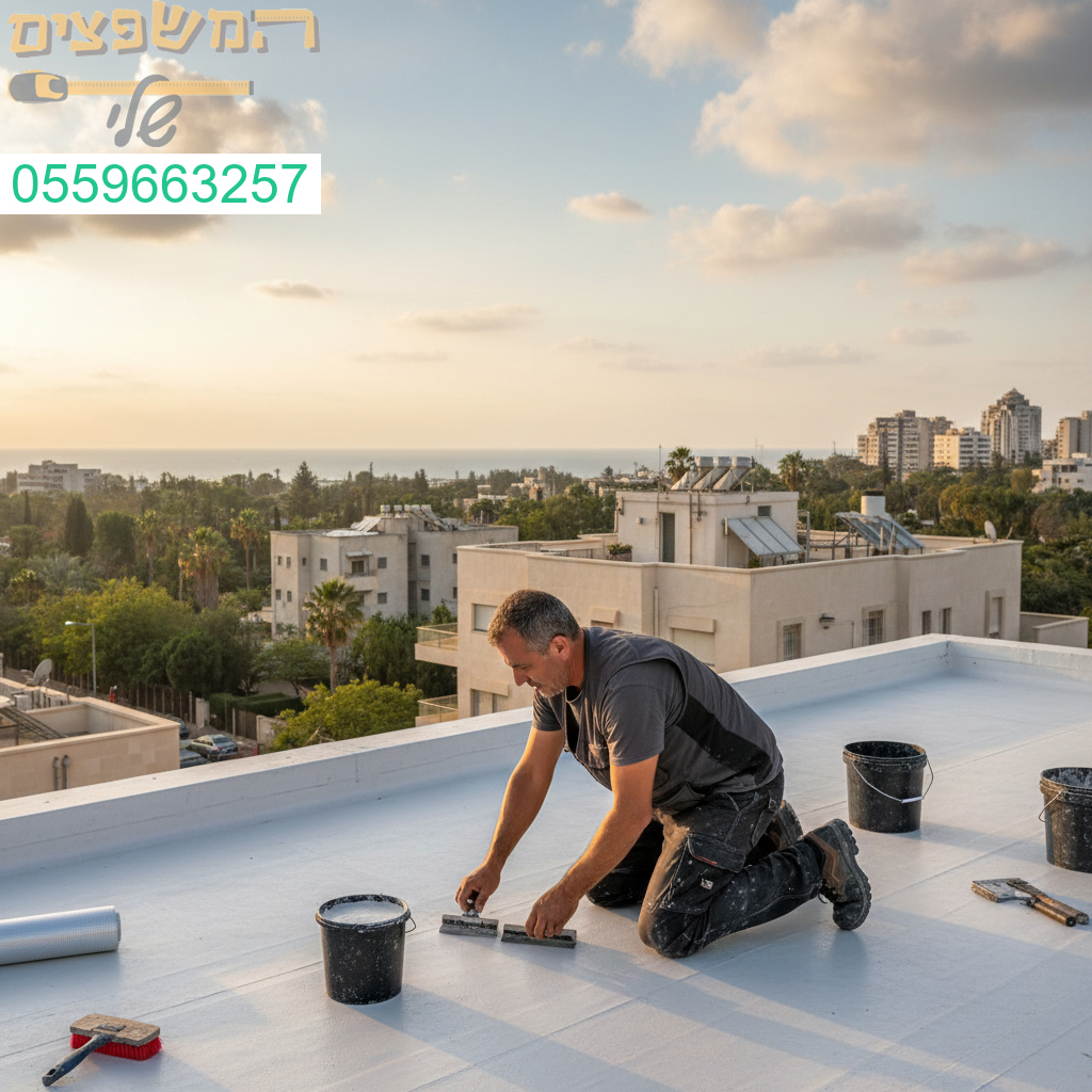איטום גגות מקצועי בהרצליה עם עבודה מוקפדת ותוצאה מושלמת לאורך שנים