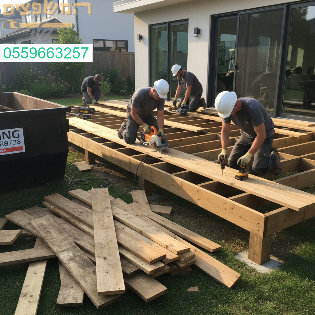 תהליך מוקפד ומקצועי של החלפת סיפון לשדרוג חוויית המרחב החיצוני