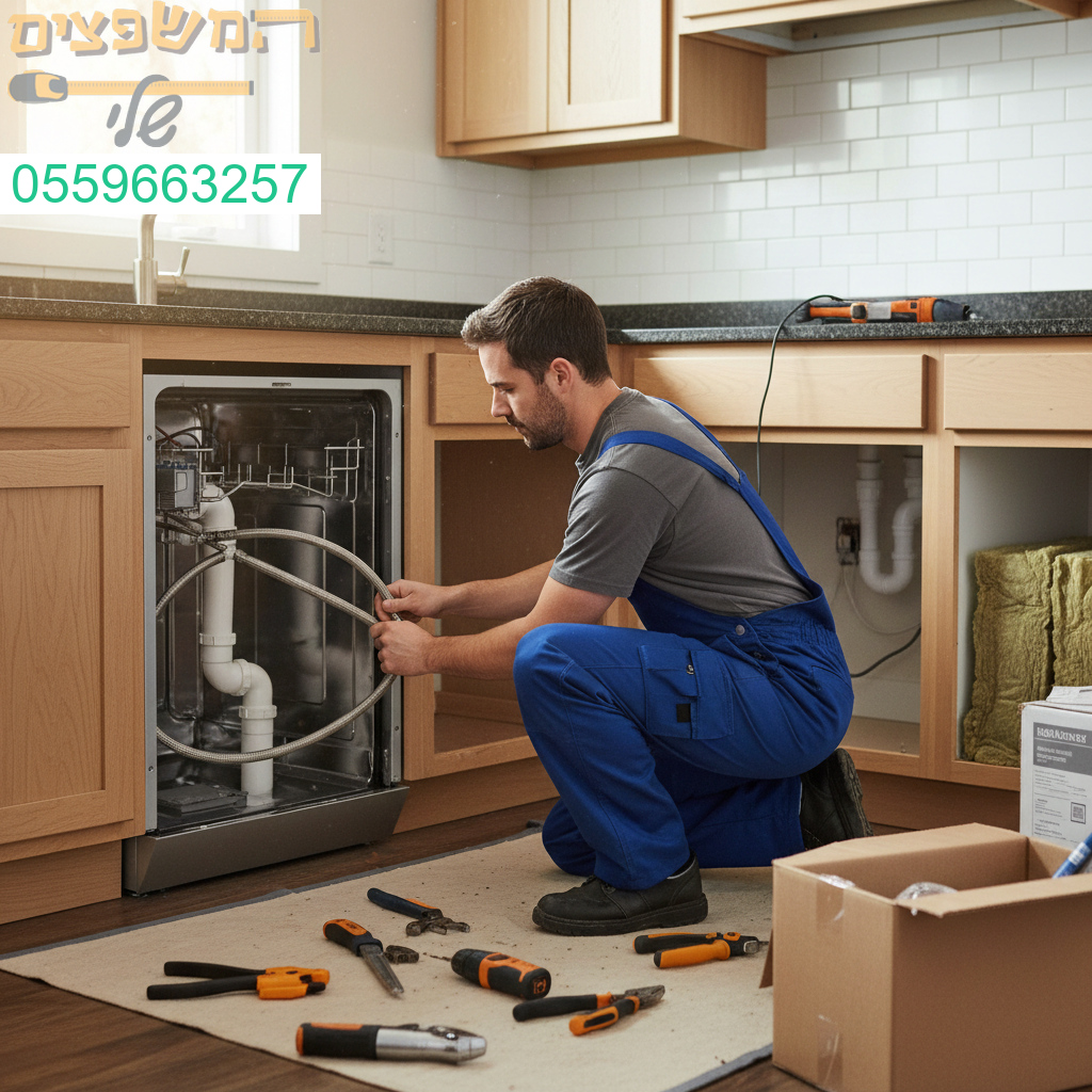 התקנה מקצועית ואסתטית של מדיח כלים בהתאמה מושלמת למטבח שלכם