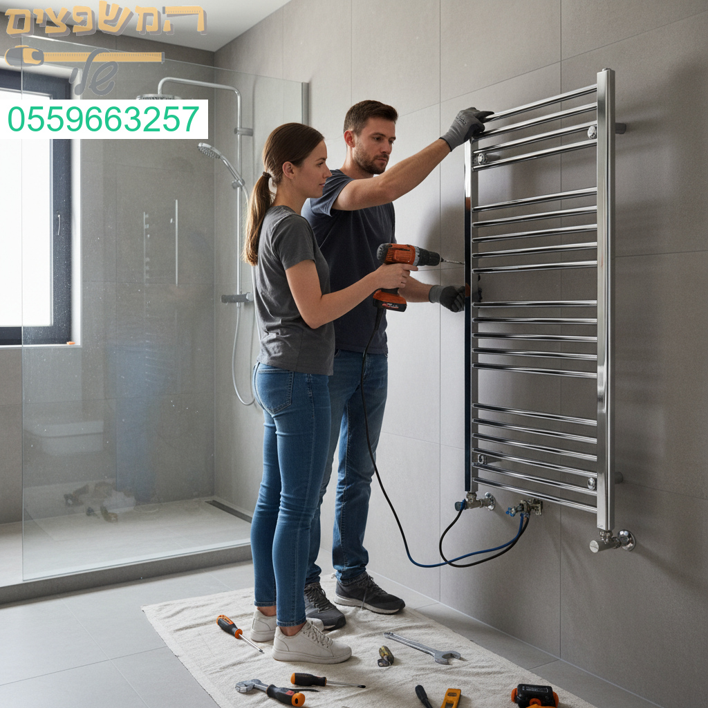 התקנה מקצועית של מייבש מגבות לשדרוג חוויית הרחצה בעיצוב מדויק ואיכות בלתי מתפשרת