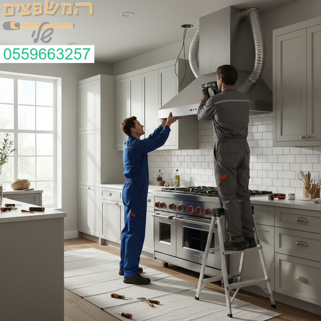 התקנה מקצועית של קולט אדים בהתאמה מושלמת למטבח ולצרכים שלך