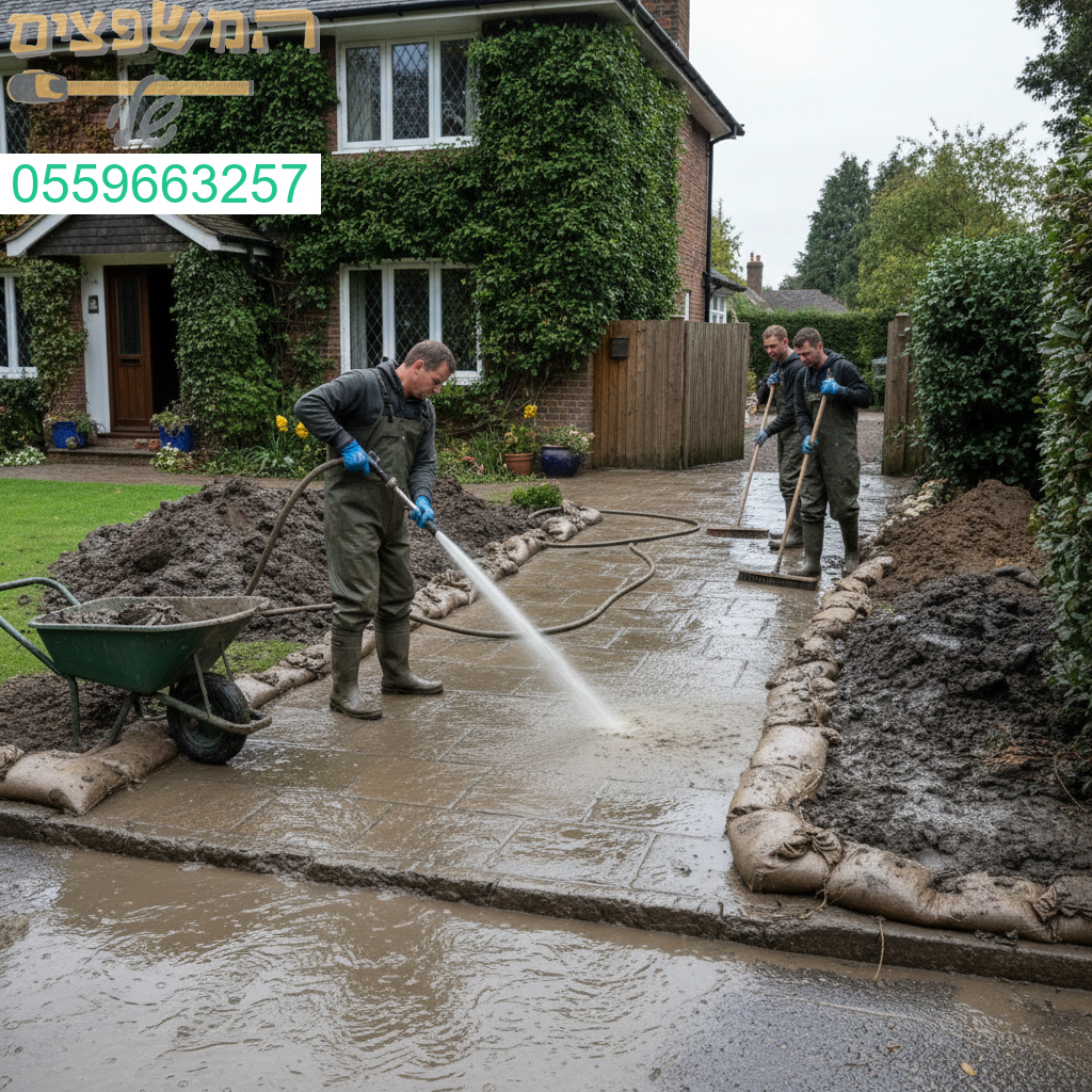 שירות מקצועי לפינוי בוץ וניקוי יסודי של מדרכות פרטיות ברמה הגבוהה ביותר