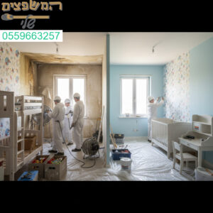 שיקום מקצועי ומדויק לחדרי ילדים לאחר נזקי רטיבות כולל טיפול יסודי והתאמה מלאה לאיכות חיים בטוחה ובריאה