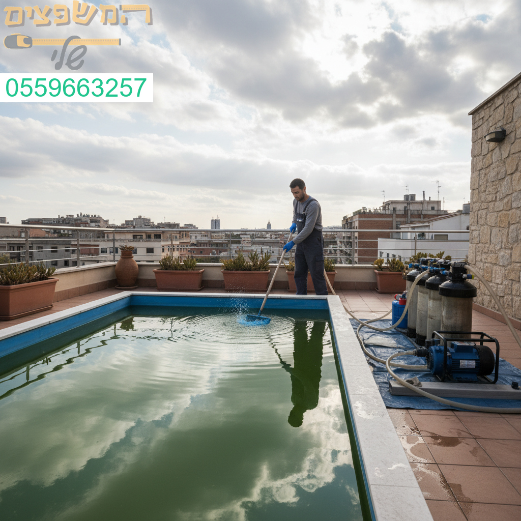 טיפול מקצועי במים עומדים למניעת נזילות רטיבות ועובש בגג ובמרפסת