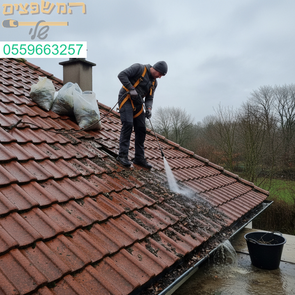 ניקוי גגות מקצועי לקראת החורף לשמירה על איטום ותחזוקה מושלמת