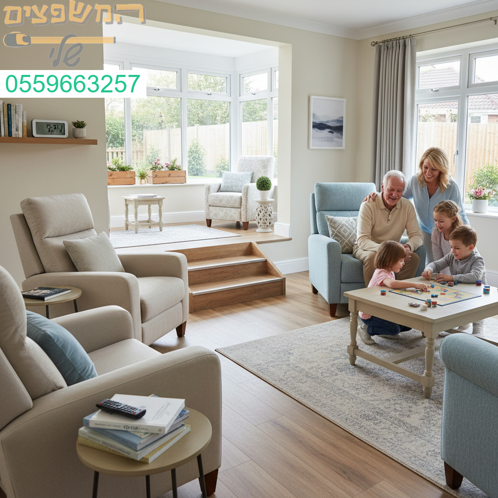 בית נגיש בטוח ונעים שמאפשר להורים להמשיך ליהנות מהמשפחה ומהיומיום בשקט ובנוחות