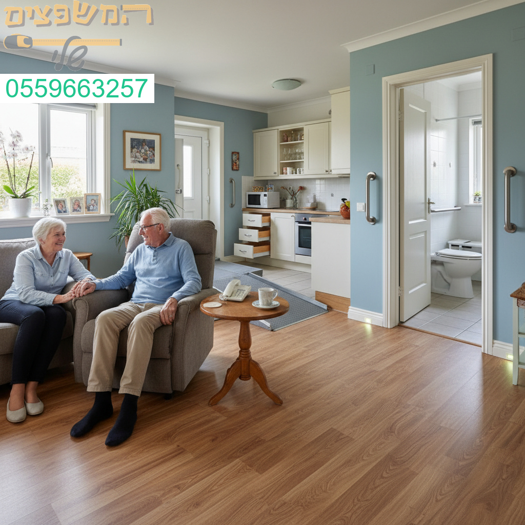 בית בטוח נעים ונגיש שמותאם באופן מושלם לצרכים של הורים מבוגרים