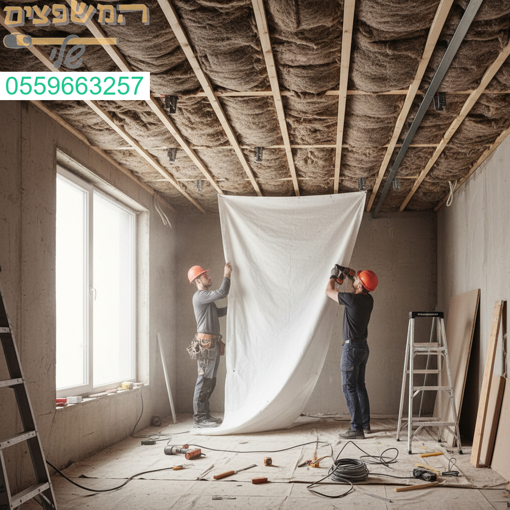 פתרון מקצועי לבידוד רעש מהתקרה עם חומרים מתקדמים ועבודה בסטנדרטים הגבוהים ביותר