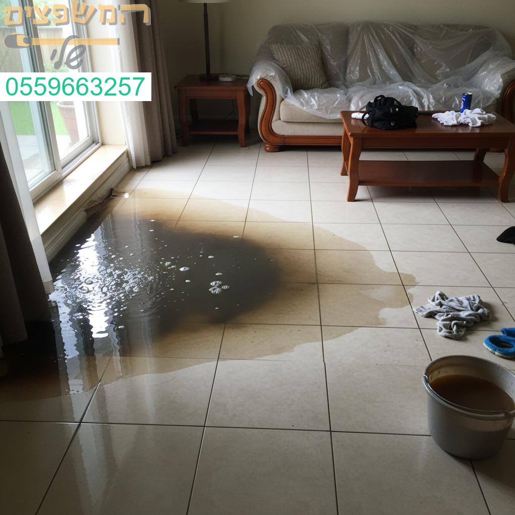 מים חודרים מתחת לריצוף ופוגעים בבית מבפנים פתרון מקצועי מניע נזקים ומחזיר את השקט לבית