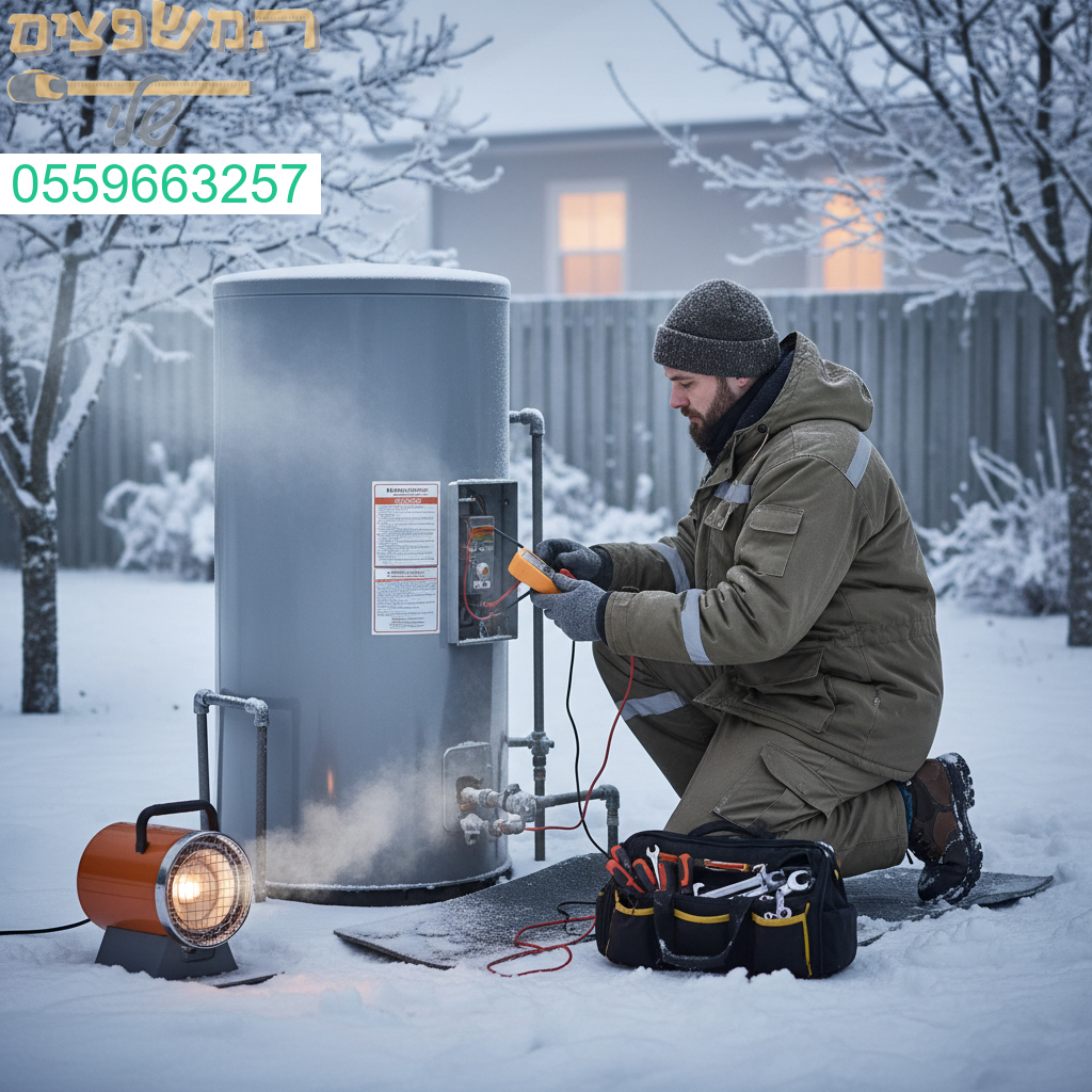 פתרון מקצועי ומהיר לדוד שלא מחמם בימי החורף הקרים כולל אבחון ותיקון בשטח