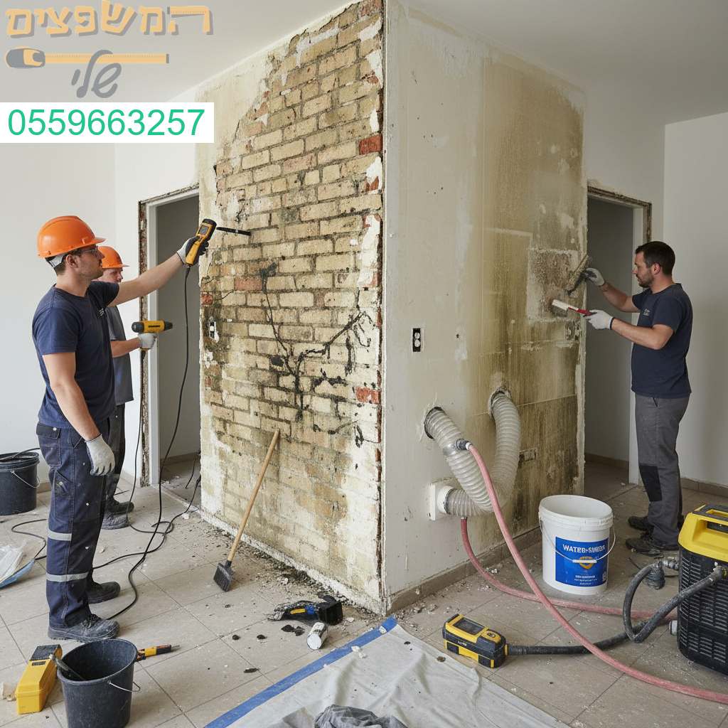 טיפול מקצועי ברטיבות בקיר משותף לשיקום יסודי ולמניעת נזקים עתידיים