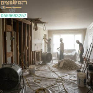 שיקום יסודי ומקצועי לאחר נזילה קשה עם הקפדה על כל פרט בדרך להחזרת הבית למצב מושלם