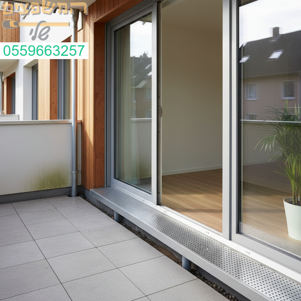 פתרון מקצועי ואסתטי לבעיית חדירת מים מהמרפסת לחדר לשמירה מלאה על יובש ובידוד