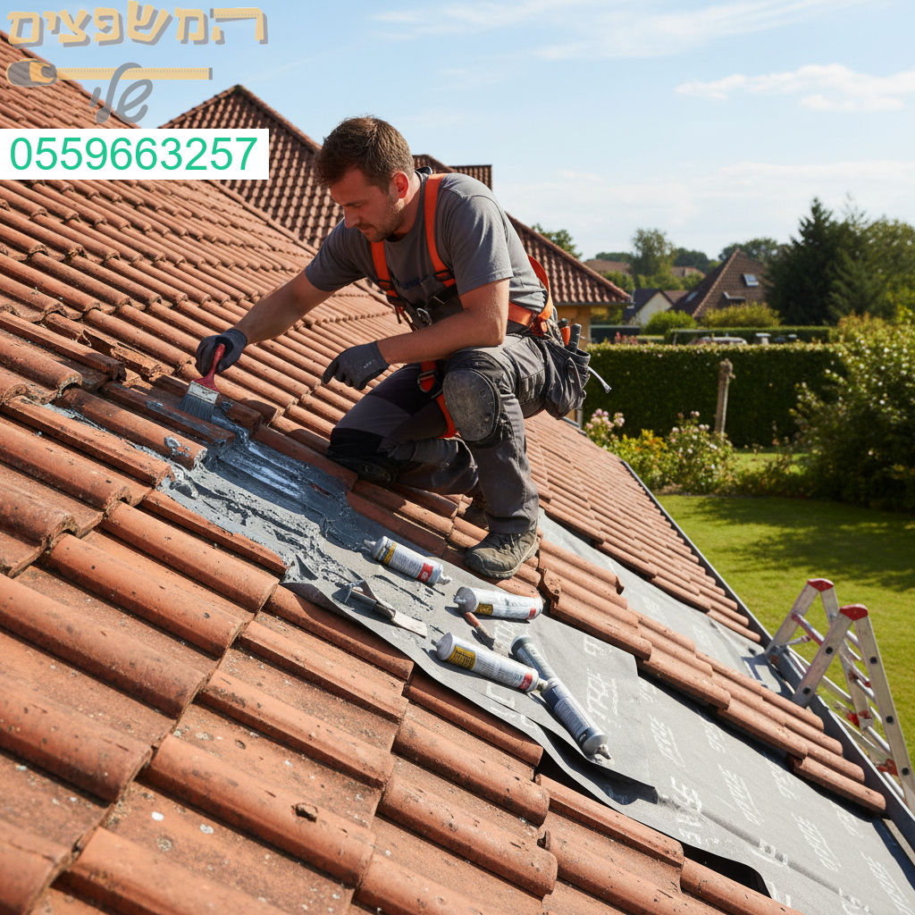 איטום מקצועי לגג רעפים עם פתרון יסודי למניעת חדירת מים לעונה הגשומה