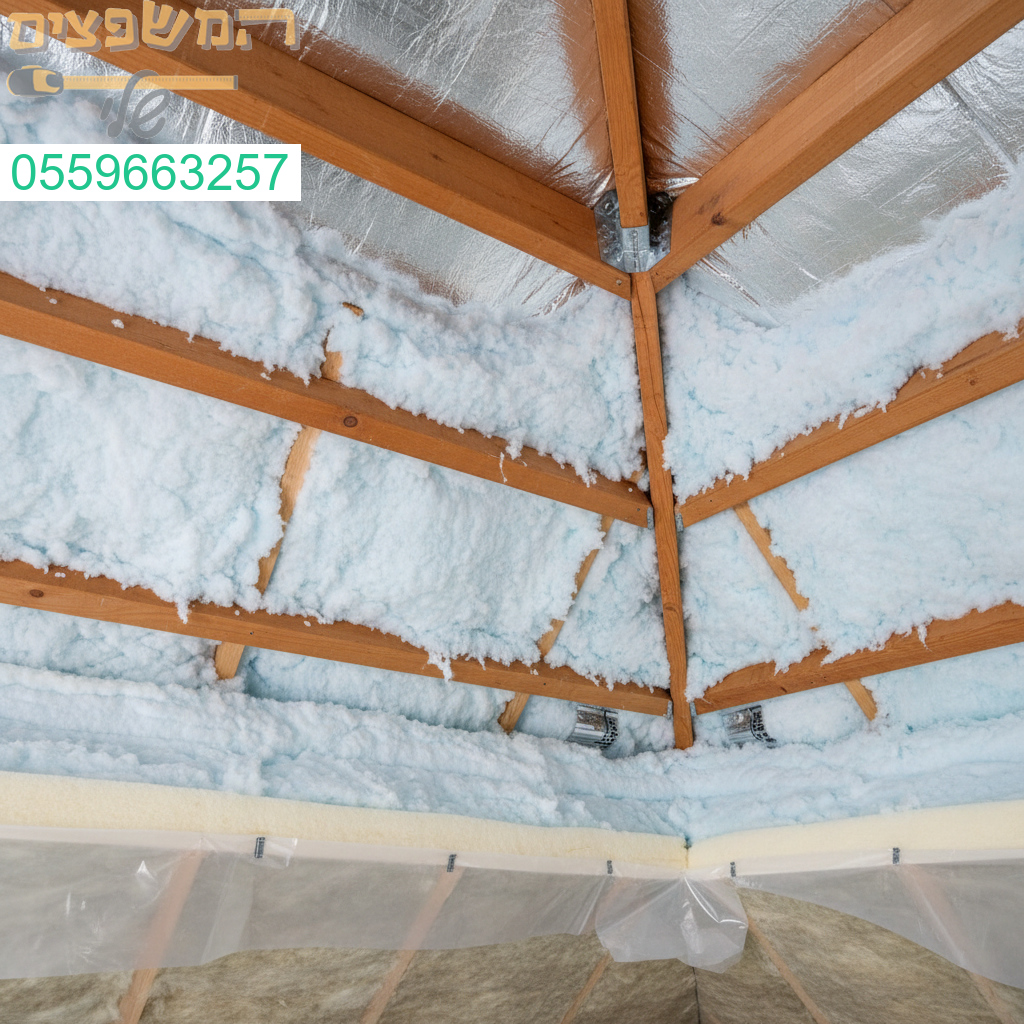 תוצאה מושלמת של בידוד תרמי איכותי לתקרה עמיד במיוחד נגד קור קיצוני