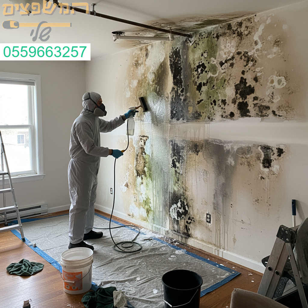 חיטוי יסודי וטיפול מקצועי בפטריות ועובש להסרת נזקי רטיבות ושיקום הקיר בצורה בטוחה ואפקטיבית