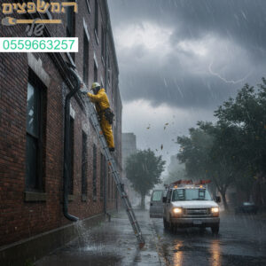 טיפול מקצועי במרזב שהתנתק בזמן סופה תוך שמירה על בטיחות מקסימלית ושירות מהיר