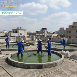 טיפול מקצועי במים עומדים על גגות למניעת ריחות יתושים ונזילות בעזרת צוות מומחים וציוד מתקדם