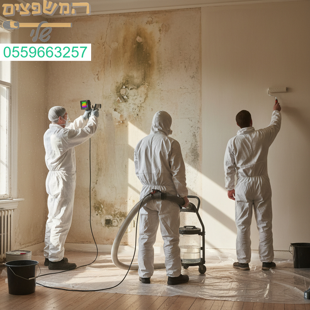 טיפול מקצועי בעובש והתעבות לחות בקירות להשגת קיר נקי יבש ובריא לאורך זמן