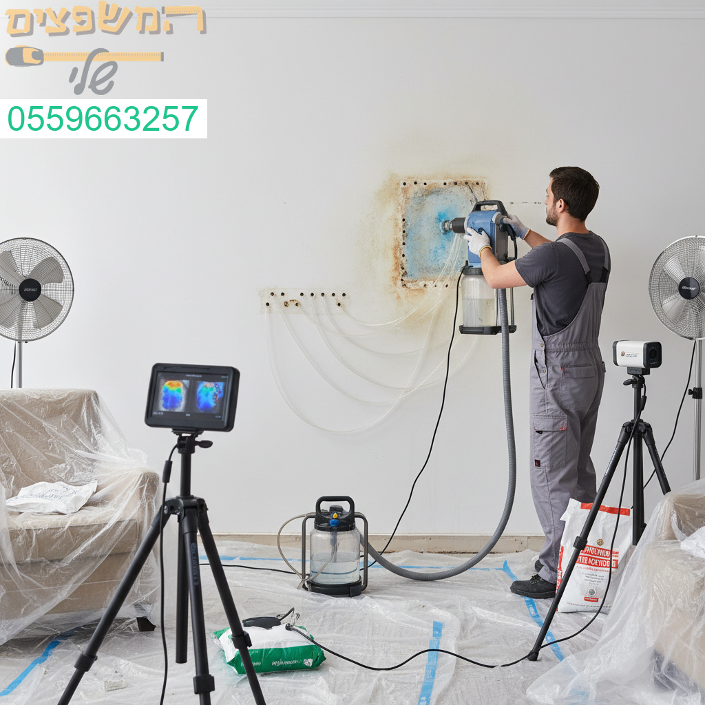איתור ועצירת רטיבות עם ציוד טכנולוגי מתקדם לטיפול מקצועי בעיבוי בקירות