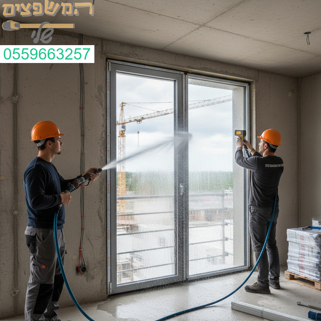 בדיקת אטימות מקצועית לחלונות אלומיניום לאיכות וביטחון מרבי