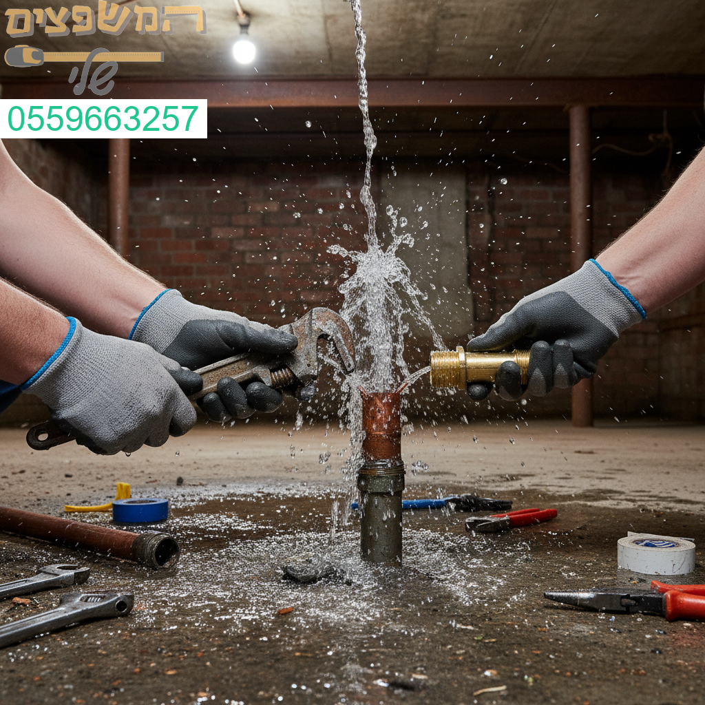 החלפת מחברים מקצועית במקרי פיצוץ וזרימת מים תחת לחץ גבוה