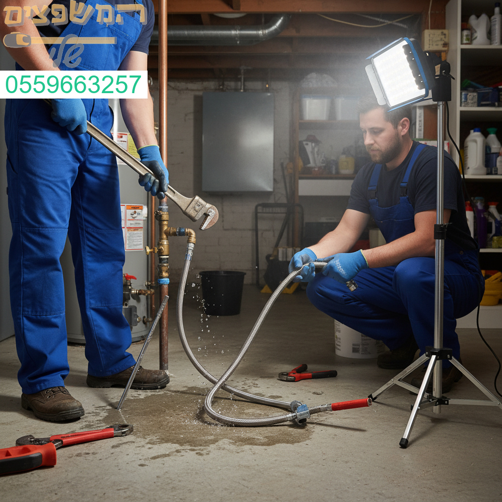 טיפול מקצועי ומהיר בהחלפת מחברים שהתפוצצו למניעת נזק נוסף ולשיפור זרימת המים