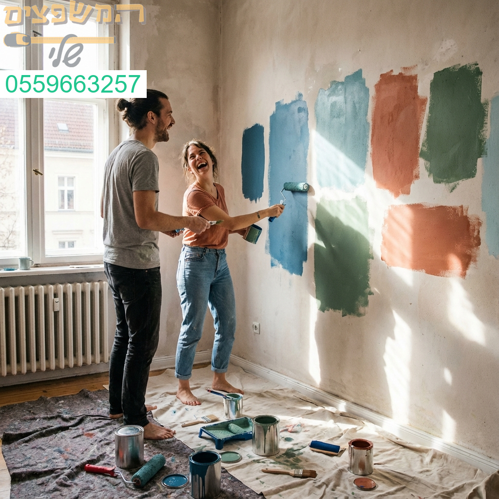 בחירת גוונים לקירות הבית יוצרת אווירה חדשה ומלאת השראה לחיים משותפים.