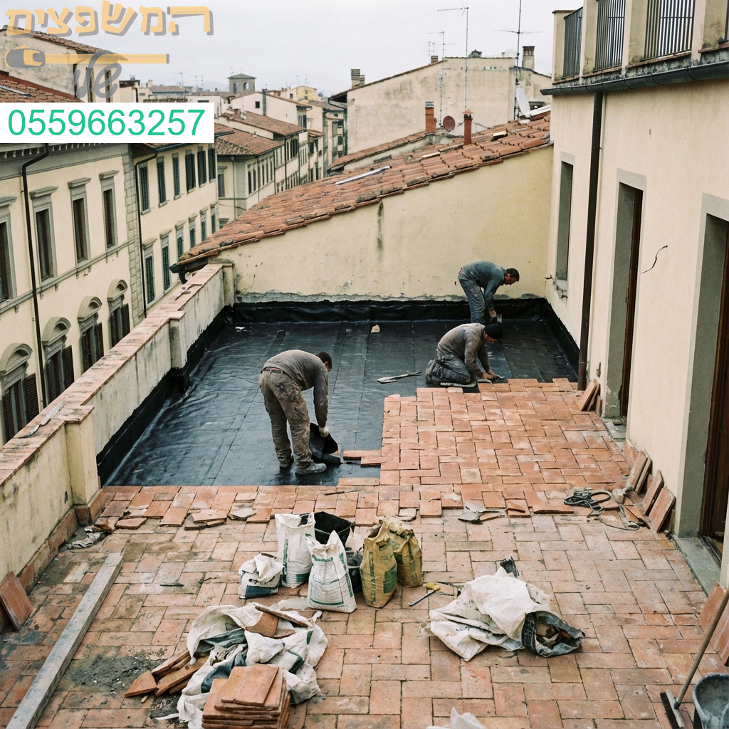 הצוות שלנו מחדש מרפסות שמש באיטום וריצוף איכותי.