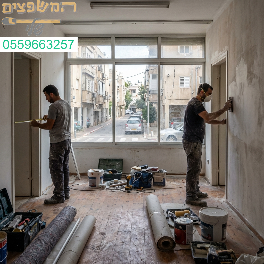 המומחים שלכם לשיפוץ משרדים קטנים בגבעתיים רמת גן עד 50 מטר.