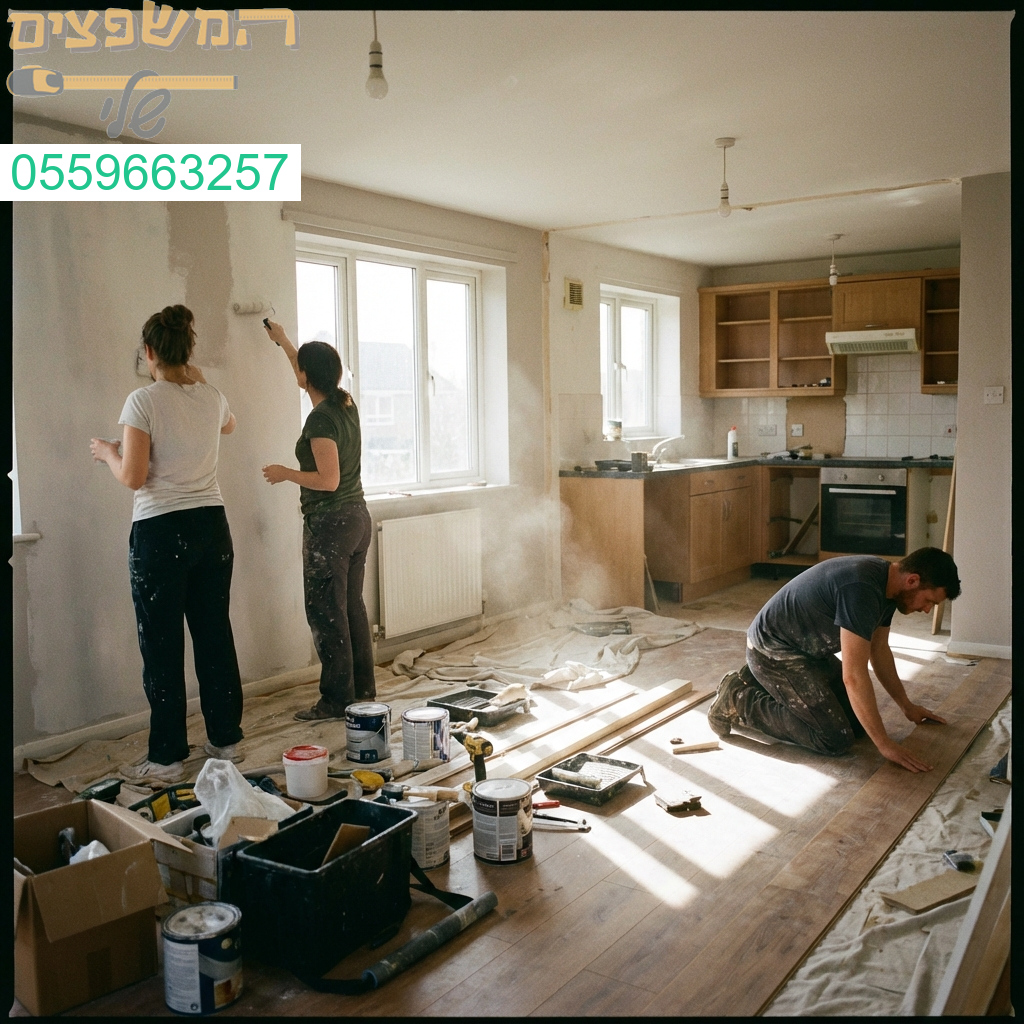 שיפוץ דירה מהיר ויעיל לכניסת שוכר בסטנדרטים גבוהים.