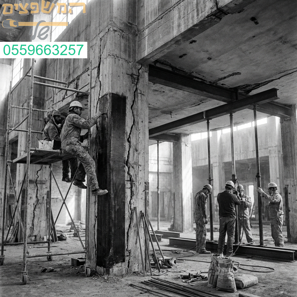 מומחיות בחיזוק מבנים וטיפול בסדקים פתרונות קונסטרוקטיביים לעמידות ובטיחות מרבית.