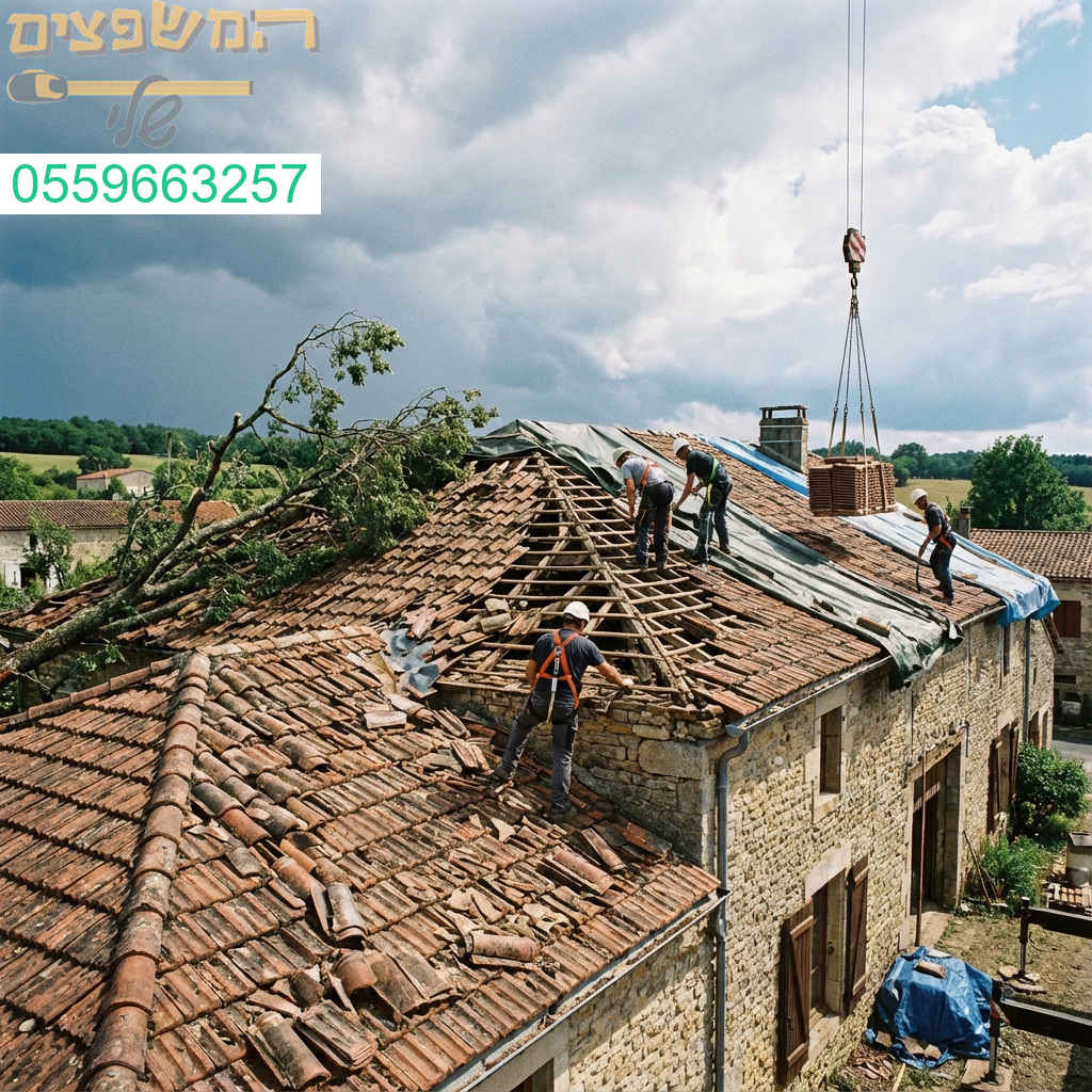 שיקום גגות רעפים מקצועי תיקון ואיטום איכותי המבטיח עמידות מול כל סערה.