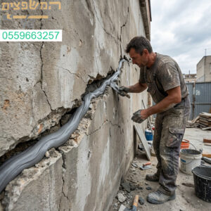 תיקון סדקי בטון חיצוניים דורש חומר איטום גמיש וחזק המבטיח יציבות והגנה ארוכת טווח למבנה.