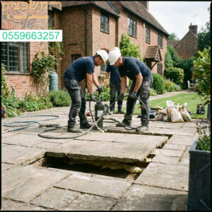 תיקון מקצועי לשקיעת ריצוף חוץ פתרון יציב ועמיד ליסודות
